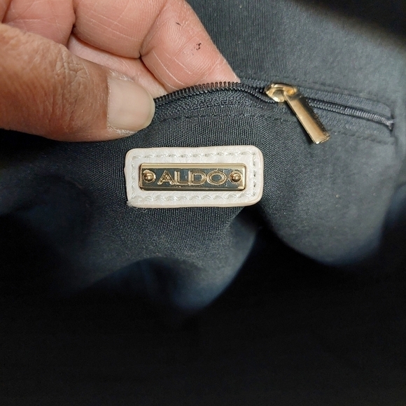 Aldo Black & White Satchel Bag - Picture 14 of 16